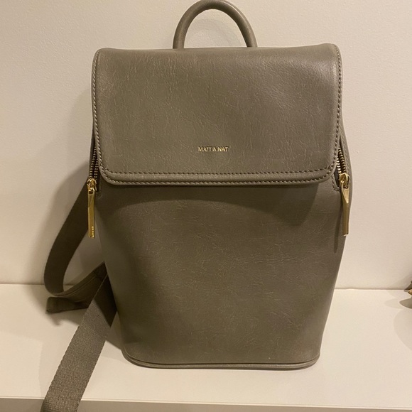 Matt and Nat mini fabi vegan leather sage backpack - Picture 3 of 6